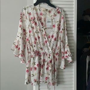 Everleigh peplum wrap blouse (Nordstrom Rack)